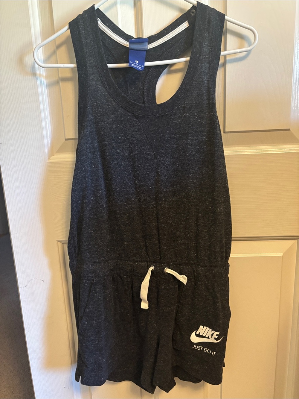 Nike Black Heather Romper - Athletic Casual Bottoms